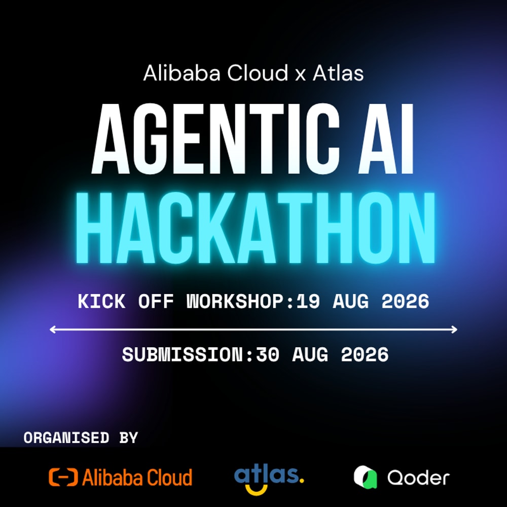 Alibaba Cloud × Atlas Agentic AI Hackathon key visual
